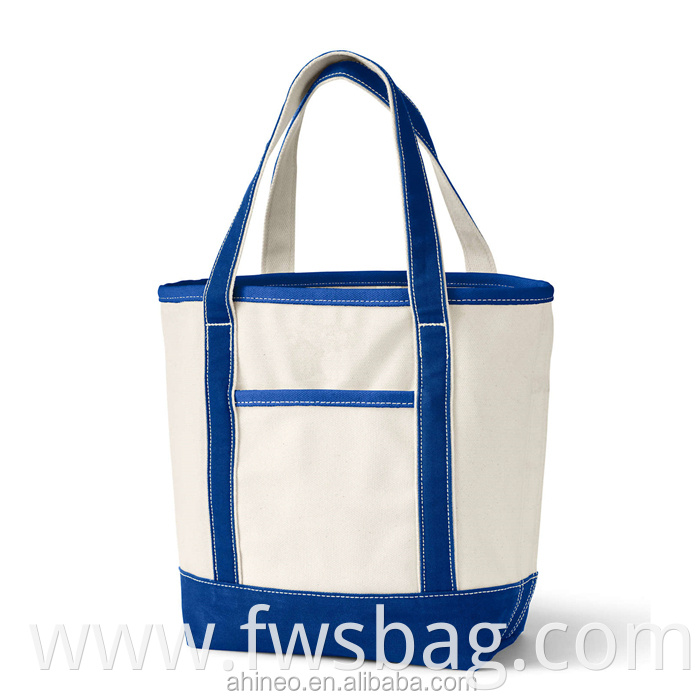 Custom Wholesale Heavy Duty Recycled Thick Bulk Plain Canvas Handbag Beach Tote Bags Shopping Bag